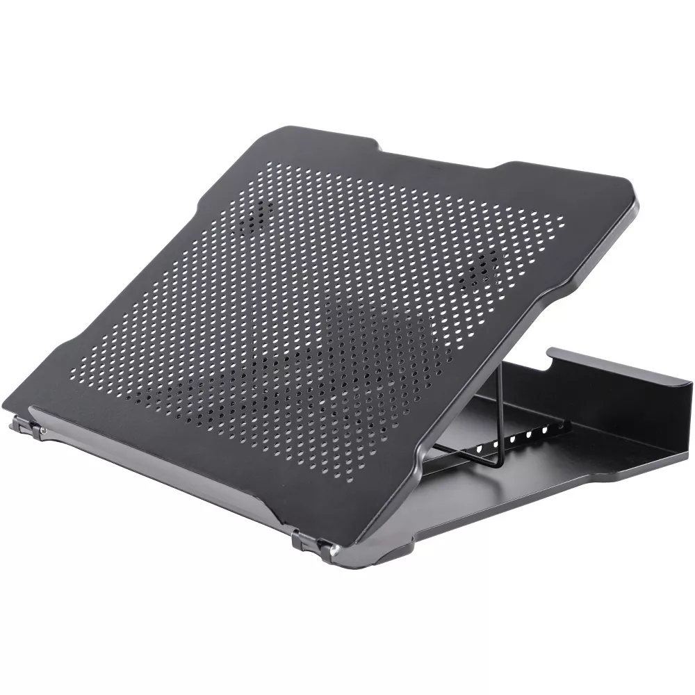 7‑Position Adjustable Metal Laptop Stand With Ventilated Surface