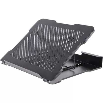 7‑Position Adjustable Metal Laptop Stand With Ventilated Surface