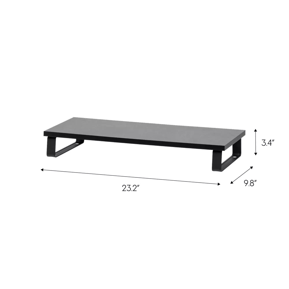 Steel Ergonomic Slanted Laptop Riser With Felt Surface And Under‑Stand Storage