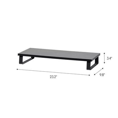 Steel Ergonomic Slanted Laptop Riser With Felt Surface And Under‑Stand Storage