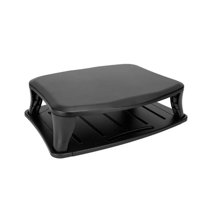 Two‑Height Adjustable Universal Monitor Riser With Pull‑Out Sliding Tray