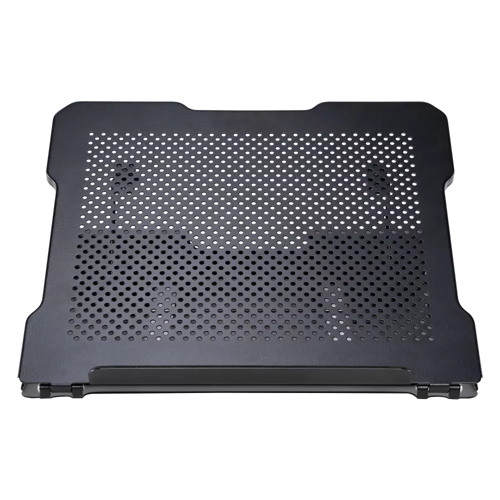 7‑Position Adjustable Metal Laptop Stand With Ventilated Surface