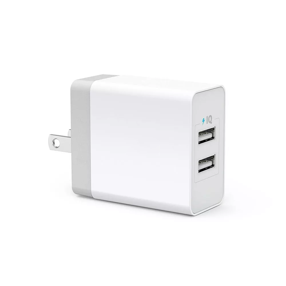 24W Dual USB‑A Compact Wall Charger With Multi‑Device Charging